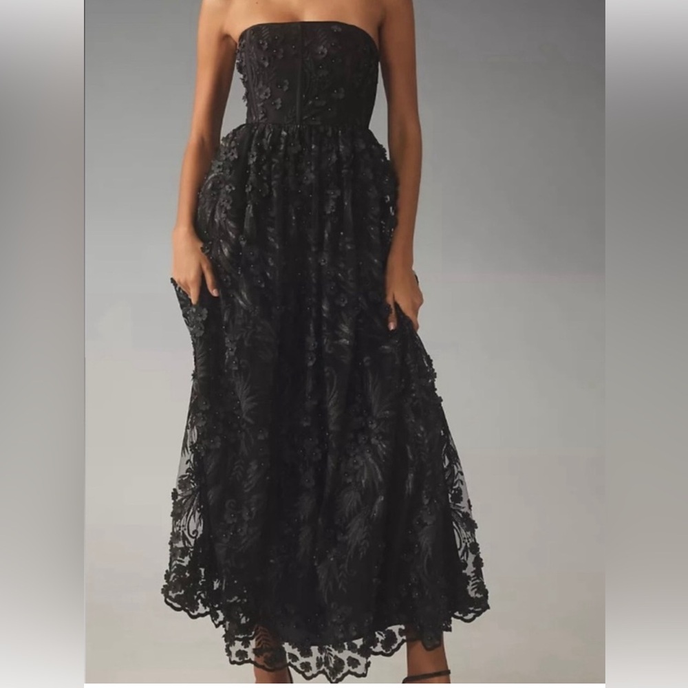 Anthropology SP Strapless dress